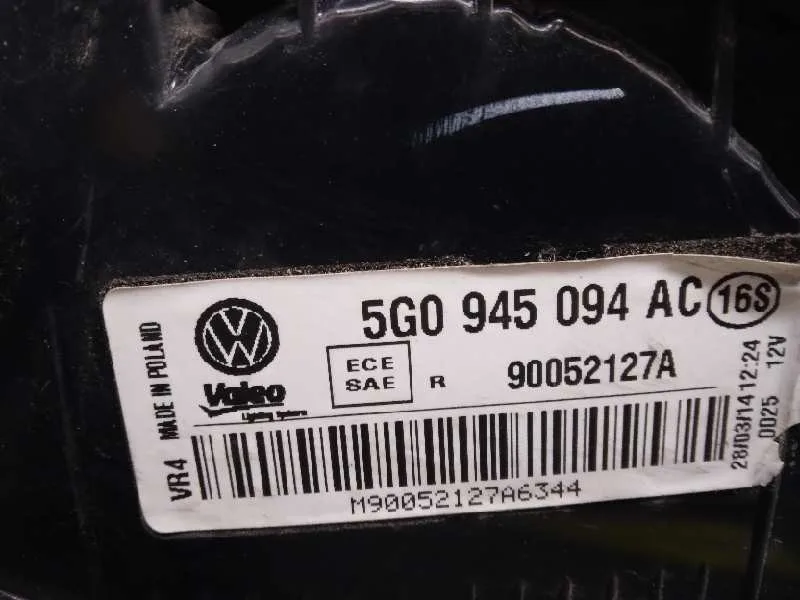 Piloto Trasero Derecho Interior para Volkswagen Golf Vii Lim.