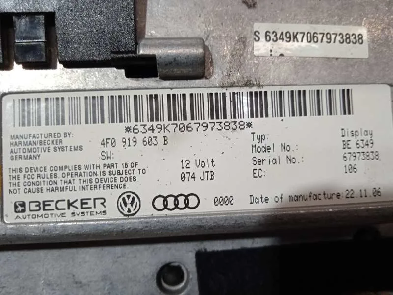 Sistema Navegacion Gps para Audi A6 Berlina (4F2)