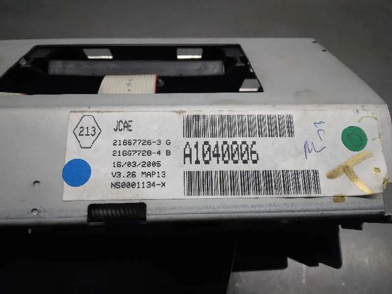 Display para Renault Vel Satis (Bj0)