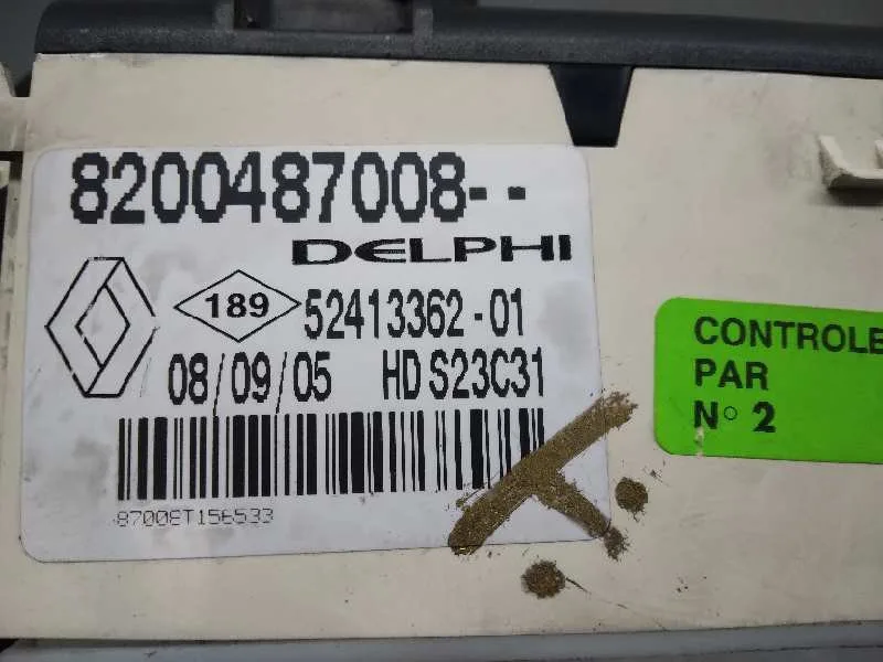 Mando Calefaccion / Aire Acondicionado para Renault Vel Satis (Bj0)