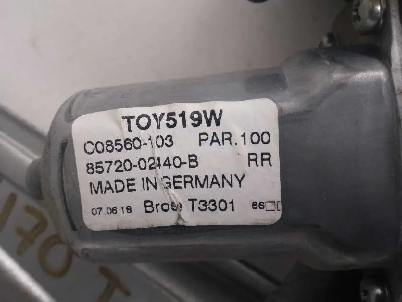 Elevalunas Trasero Derecho para Toyota Auris
