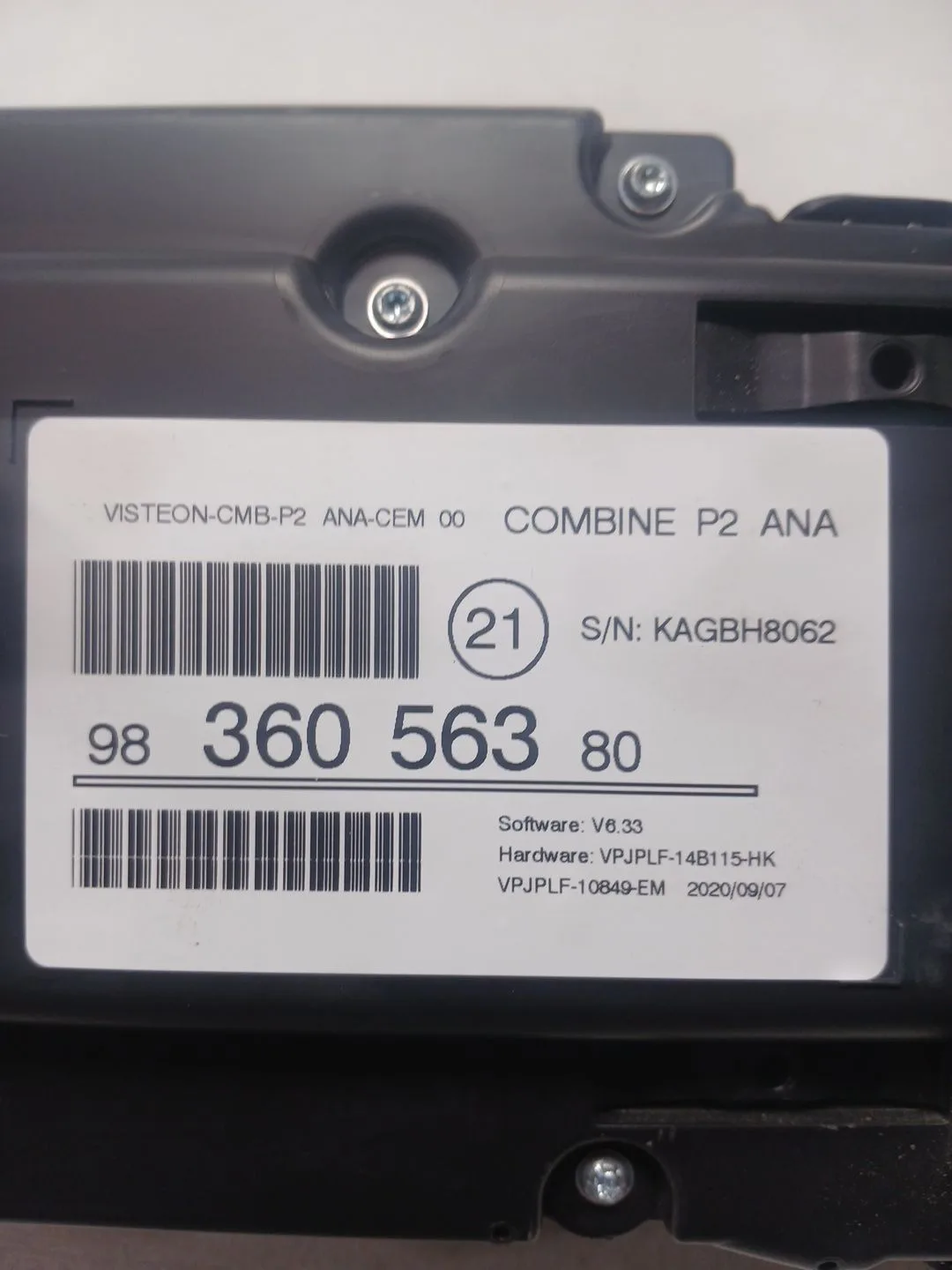 Cuadro Instrumentos para Peugeot 208 (P2)