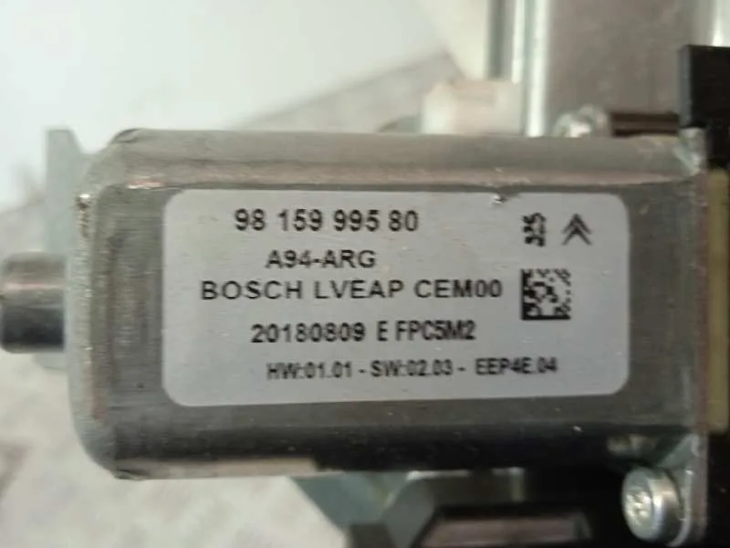 Elevalunas Trasero Izquierdo para Peugeot 2008 (--.2013->)