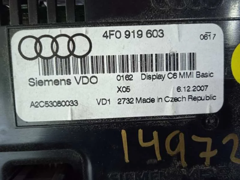 Display para Audi A6 Berlina (4F2)