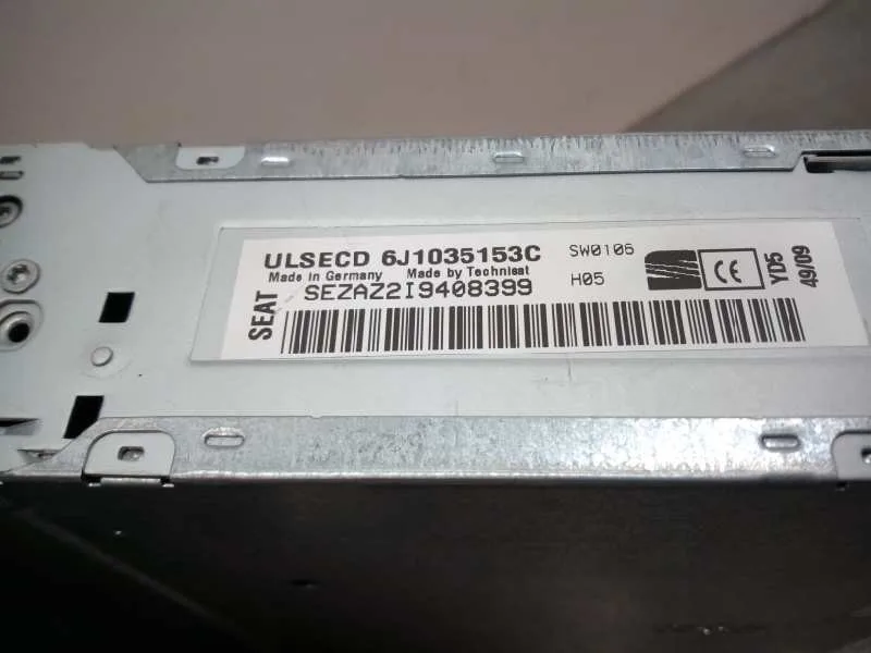 Sistema Audio / Radio Cd para Seat Ibiza (6J5)