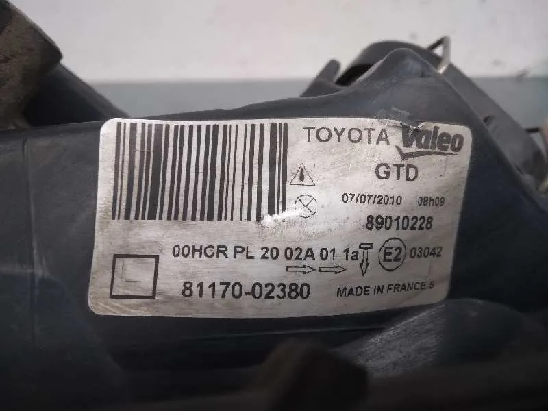 Faro Izquierdo para Toyota Corolla (E12)