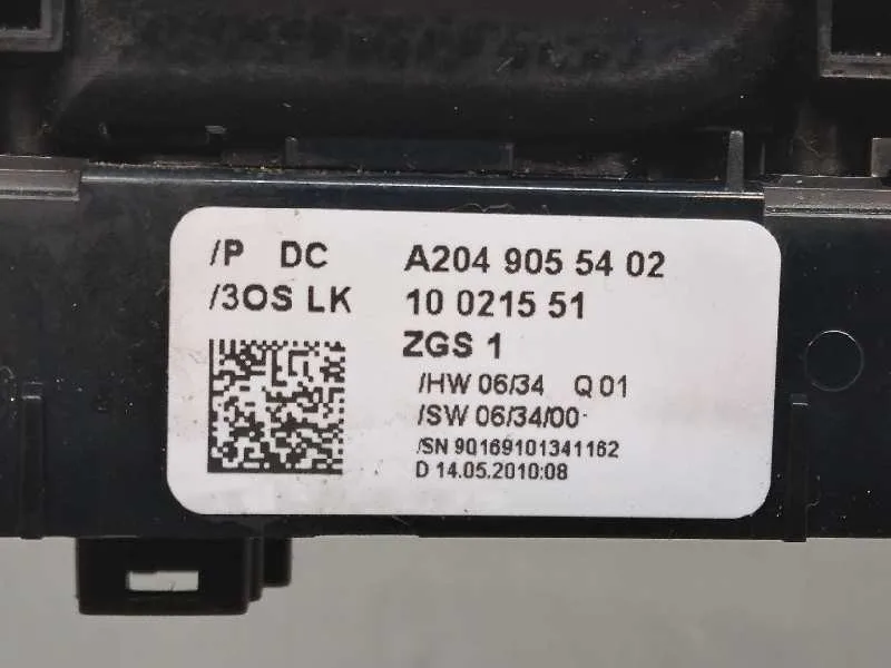 Mando Elevalunas Delantero Izquierdo para Mercedes-Benz Clase Clk (W207) Coupe