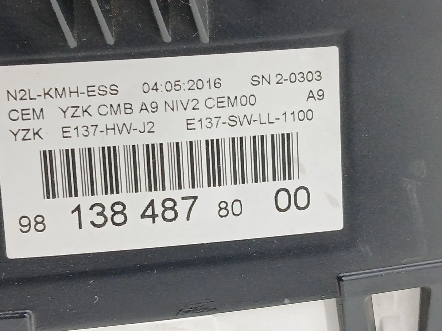 Cuadro Instrumentos para Peugeot 208