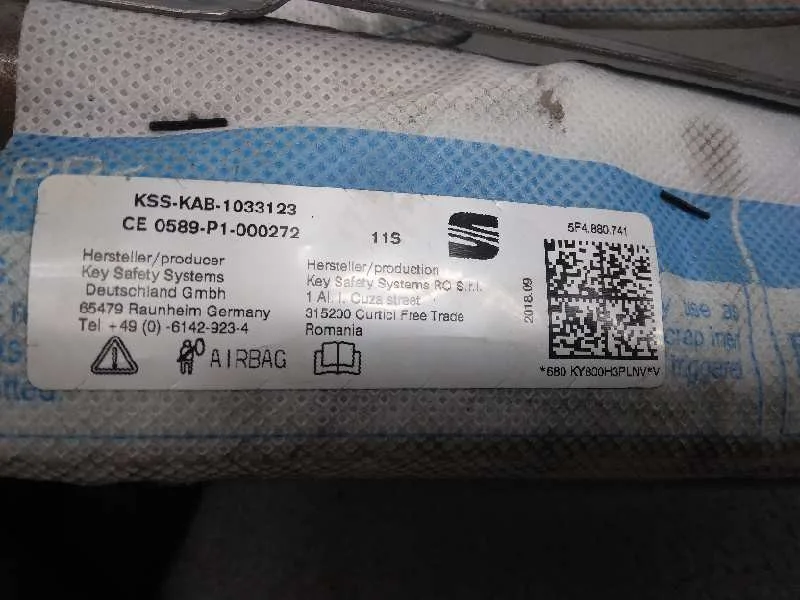 Airbag Cortina Delantero Izquierdo para Seat Leon St (5F8)