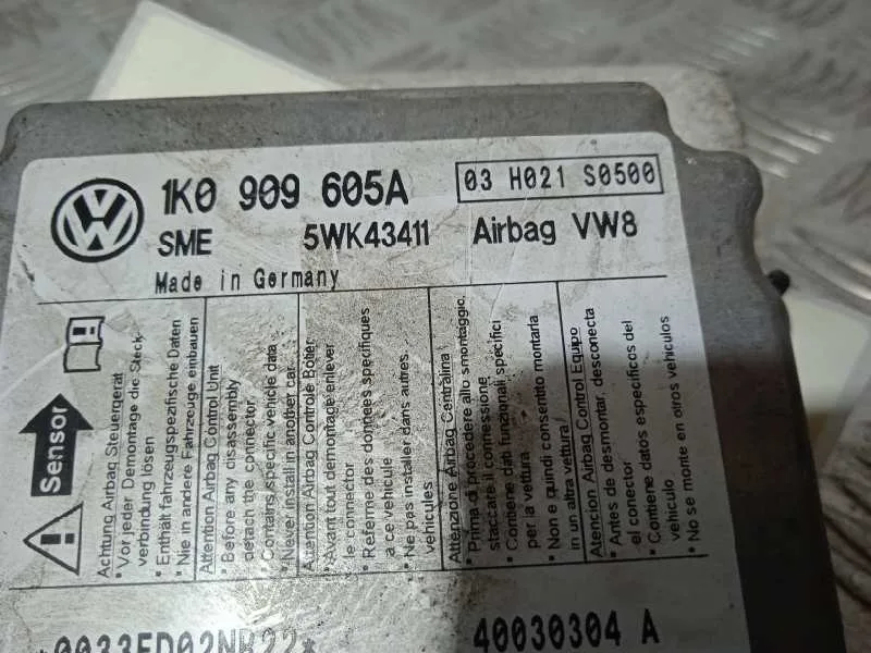 Centralita Airbag para Volkswagen Golf V Berlina (1K1)
