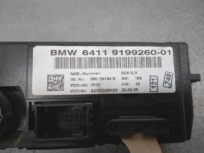 Mando Climatizador para Bmw Serie 1 Berlina (E81/E87)