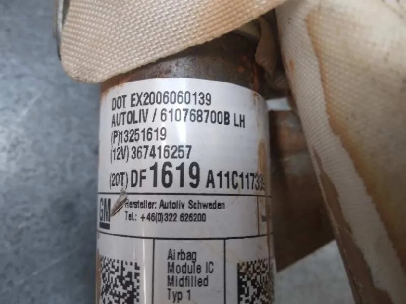 Airbag Cortina Delantero Izquierdo para Opel Astra J Lim.