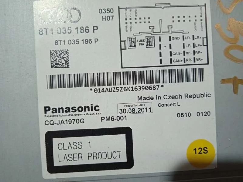 Sistema Audio / Radio Cd para Audi A5 Coupe (8T)
