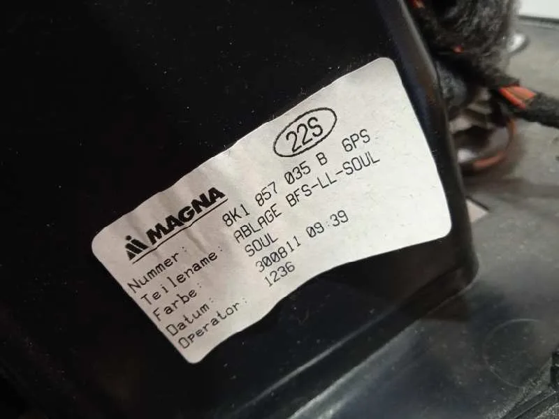 Guantera para Audi A5 Coupe (8T)