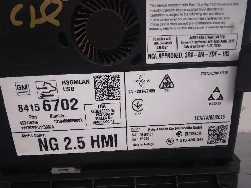 Modulo Electronico para Opel Mokka X