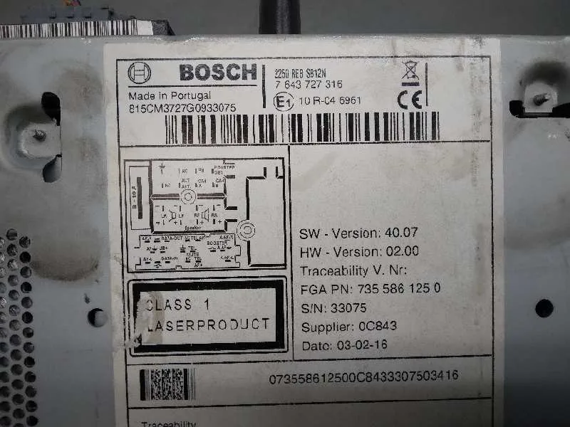 Sistema Audio / Radio Cd para Fiat Fiorino