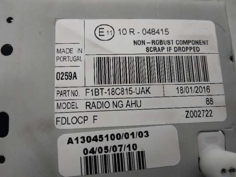 Sistema Audio / Radio Cd para Ford Focus Turn.