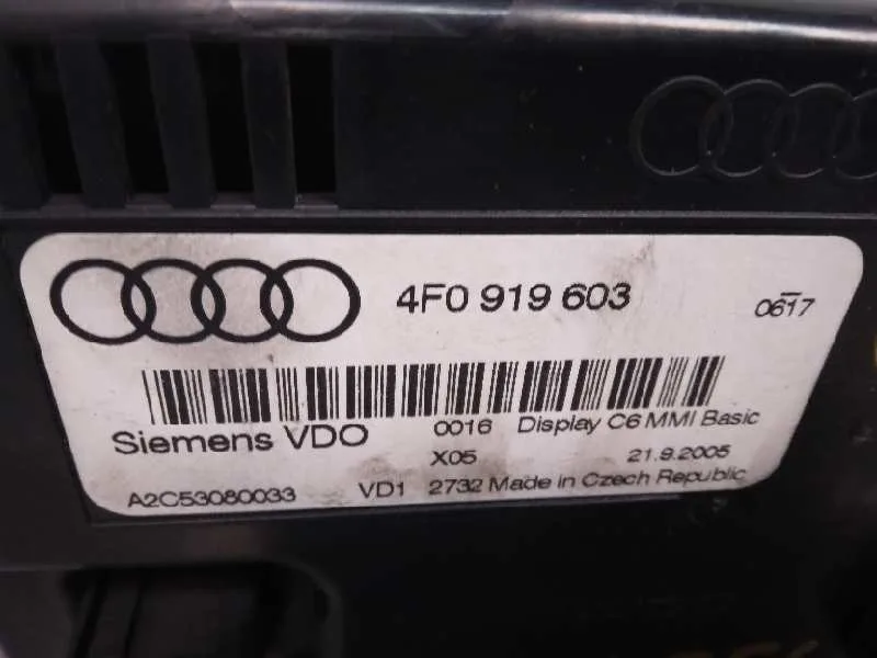Pantalla Multifuncion para Audi A6 Berlina (4F2)