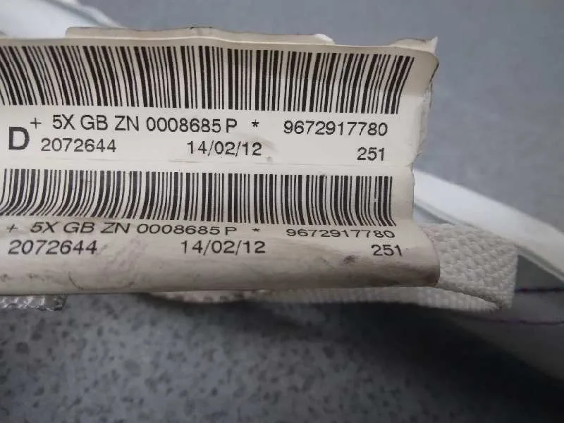 Airbag Cortina Delantero Derecho para Peugeot 208