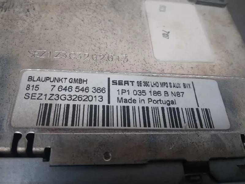 Sistema Audio / Radio Cd para Seat Leon (1P1)