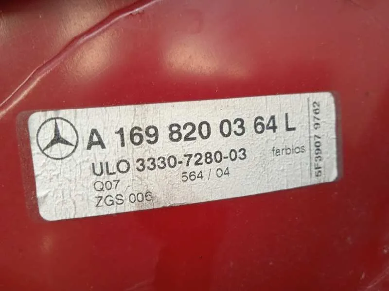 Piloto Trasero Izquierdo para Mercedes-Benz Clase A (W169)