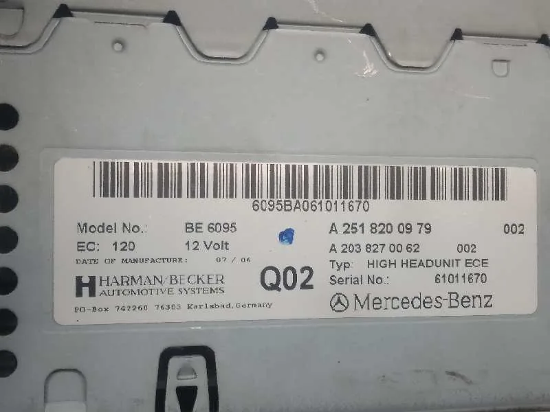 Sistema Navegacion Gps para Mercedes-Benz Clase R (W251)