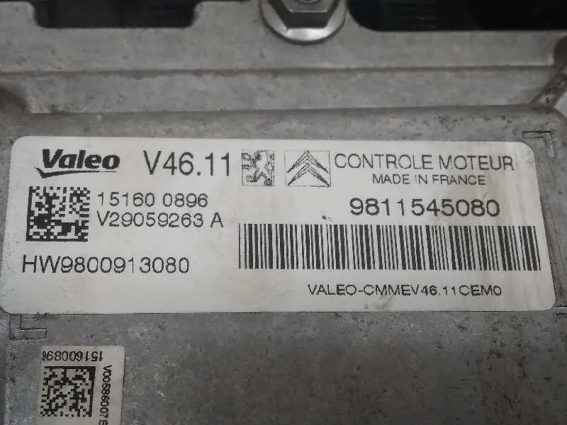 Centralita Motor Uce para Peugeot 208