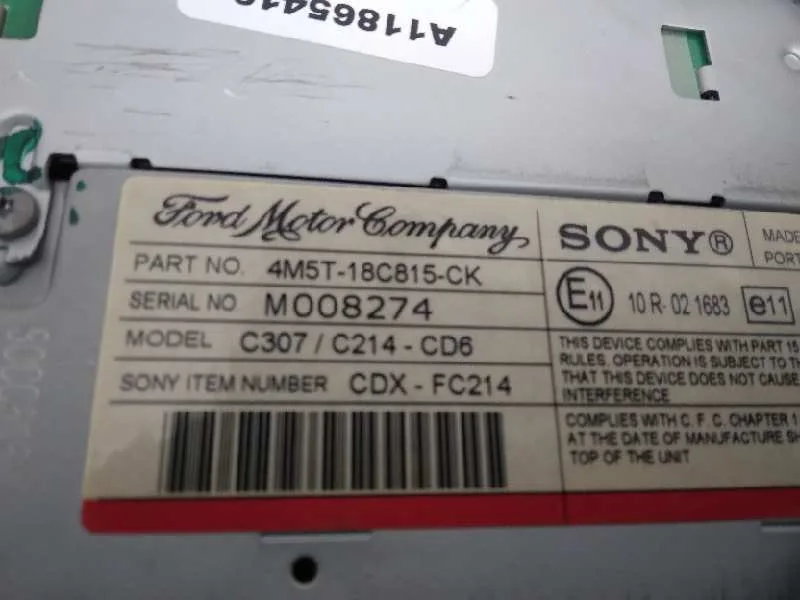 Sistema Audio / Radio Cd para Ford Focus C-Max (Cap)