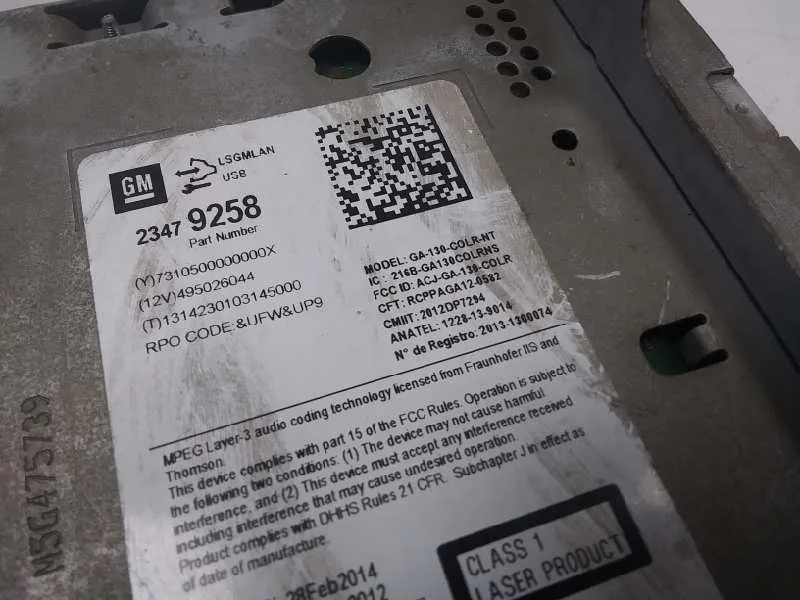 Sistema Audio / Radio Cd para Opel Astra J Lim.