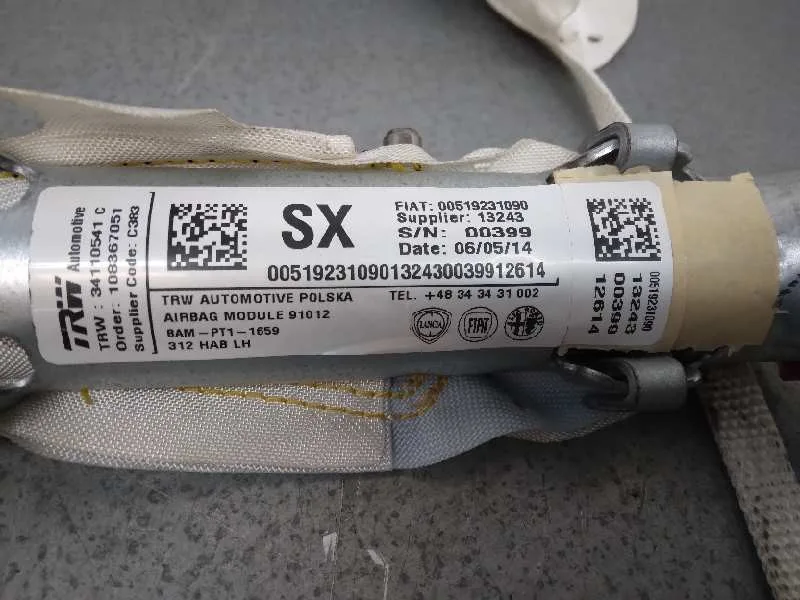 Airbag Cortina Delantero Izquierdo para Fiat Nuova 500 (150)