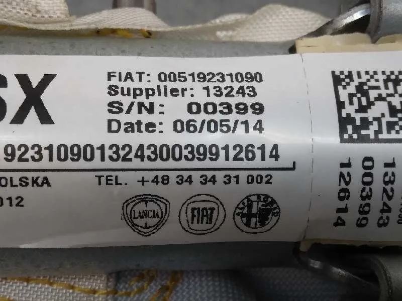 Airbag Cortina Delantero Izquierdo para Fiat Nuova 500 (150)
