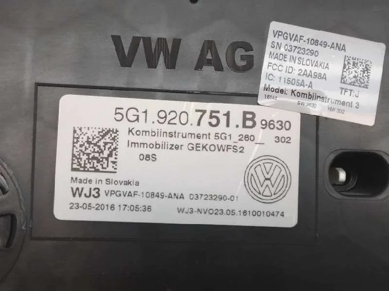 Cuadro Instrumentos para Volkswagen Golf Vii Lim.