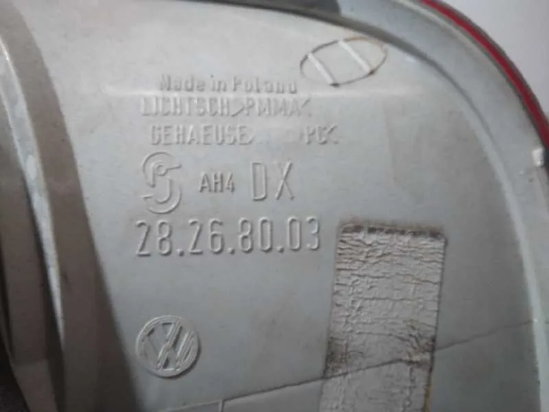 Piloto Trasero Derecho Interior para Volkswagen Touareg (7La)