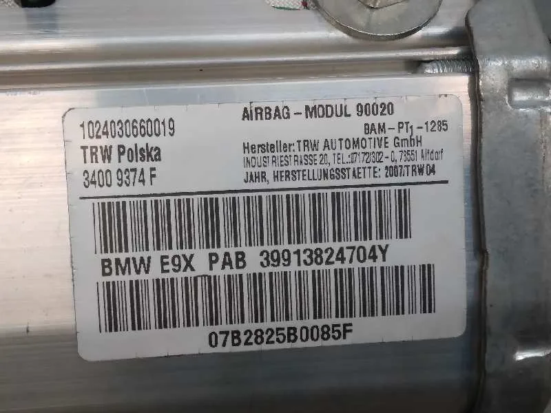 Airbag Delantero Derecho para Bmw Serie 3 Berlina (E90)