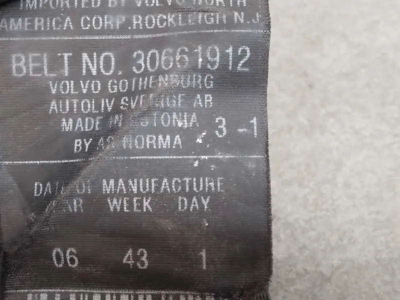 Cinturon Seguridad Delantero Izquierdo para Volvo Xc90