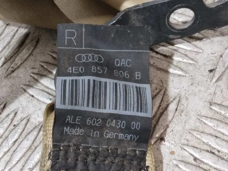 Cinturon Seguridad Trasero Derecho para Audi A8 (4E2)