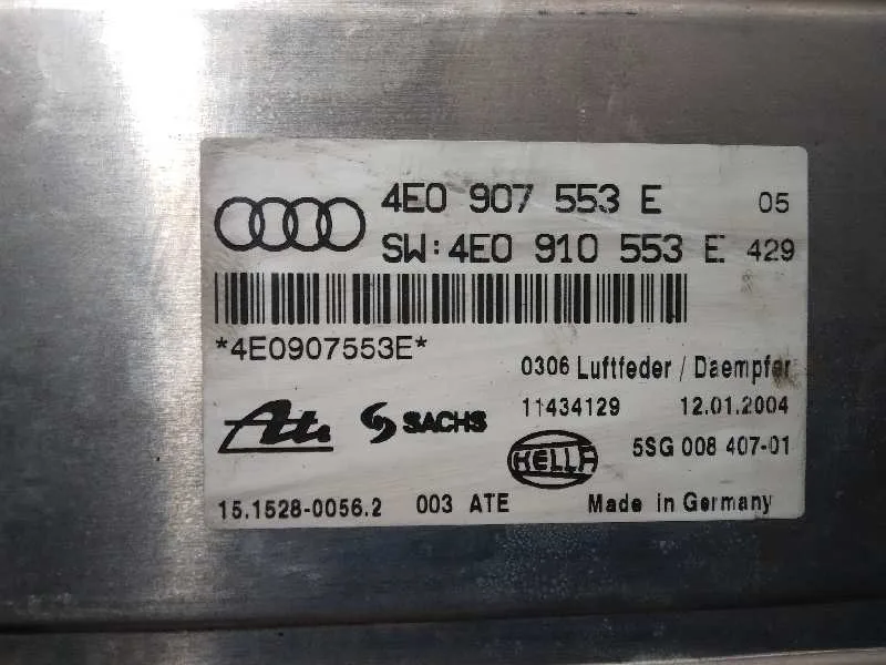 Centralita Suspension para Audi A8 (4E2)