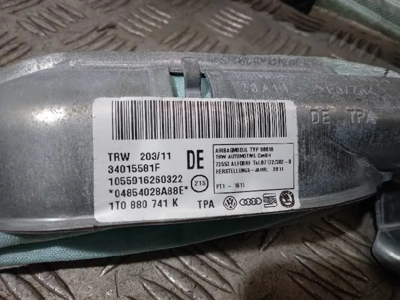 Airbag Cortina Delantero Izquierdo para Volkswagen Touran (1T3)