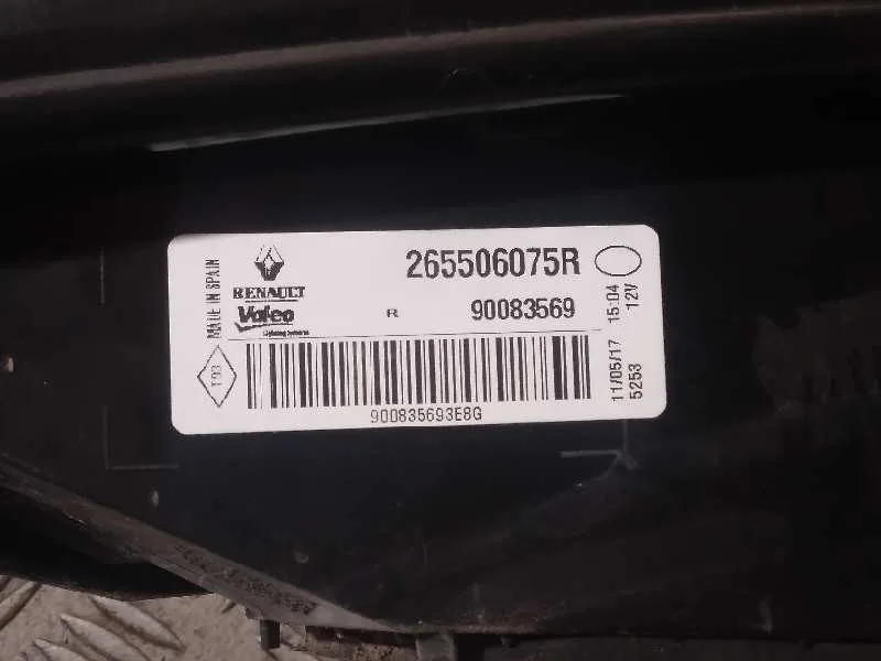 Piloto Trasero Derecho Interior para Renault Megane Iv Berlina 5P