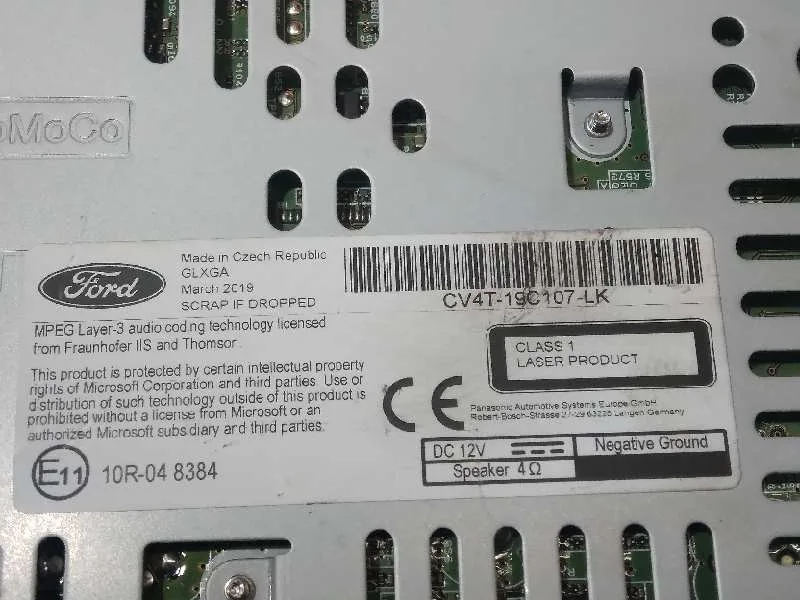 Sistema Audio / Radio Cd para Ford Kuga (Cbs)