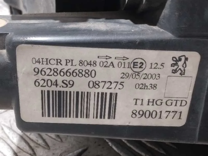 Faro Izquierdo para Peugeot 206 Berlina