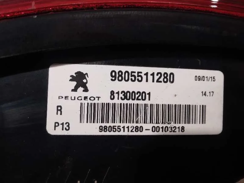 Piloto Trasero Derecho Interior para Peugeot 3008