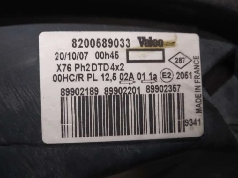 Faro Derecho para Renault Kangoo (F/Kc0)