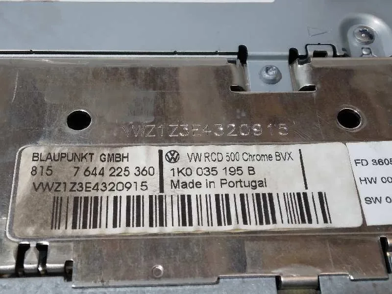 Sistema Audio / Radio Cd para Volkswagen Passat Berlina (3C2)