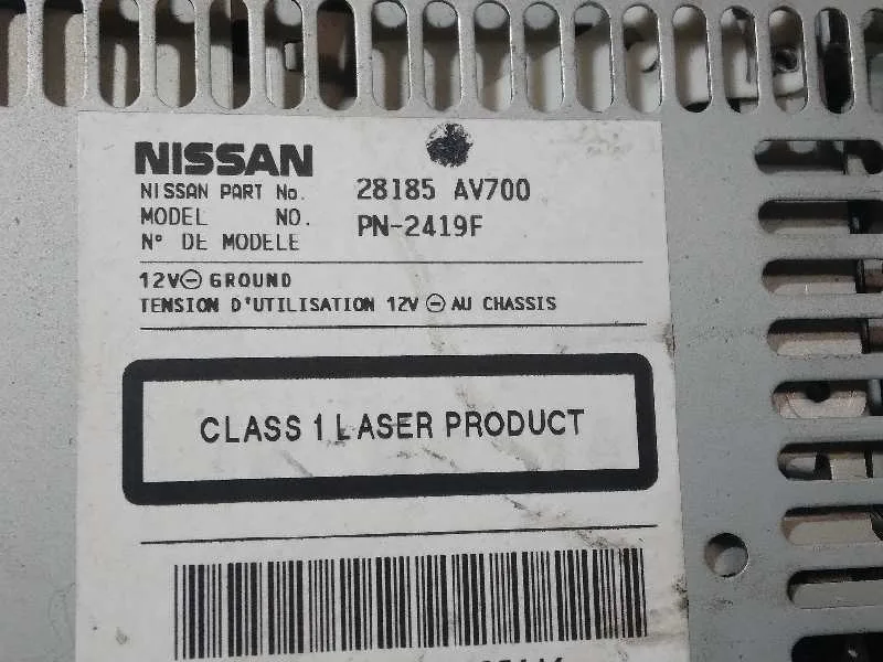 Sistema Audio / Radio Cd para Nissan Primera Berlina (P12)