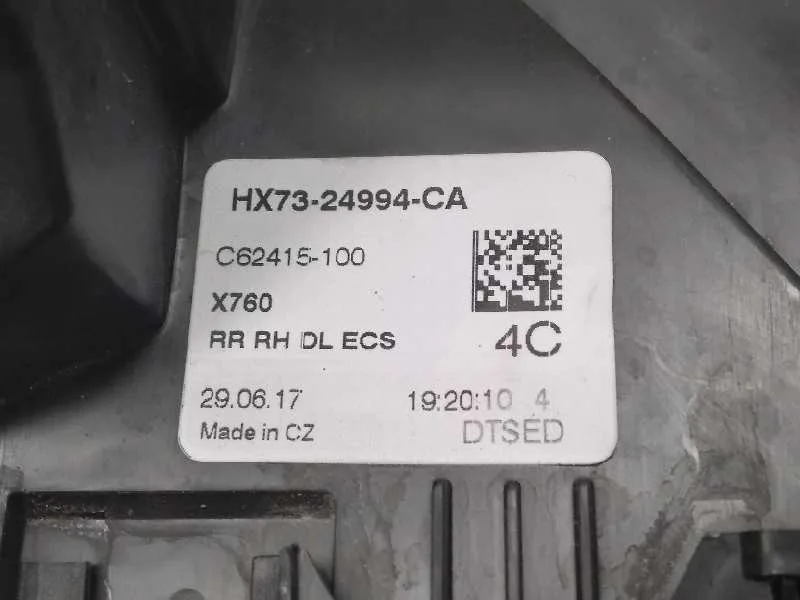 Cerradura Puerta Trasera Derecha para Jaguar Xe