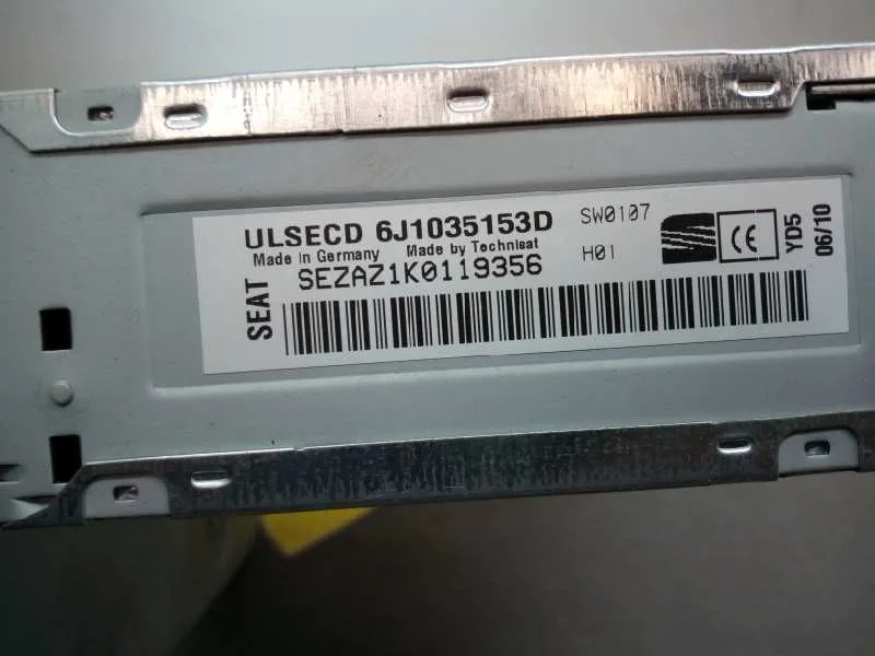 Sistema Audio / Radio Cd para Seat Ibiza (6J5)