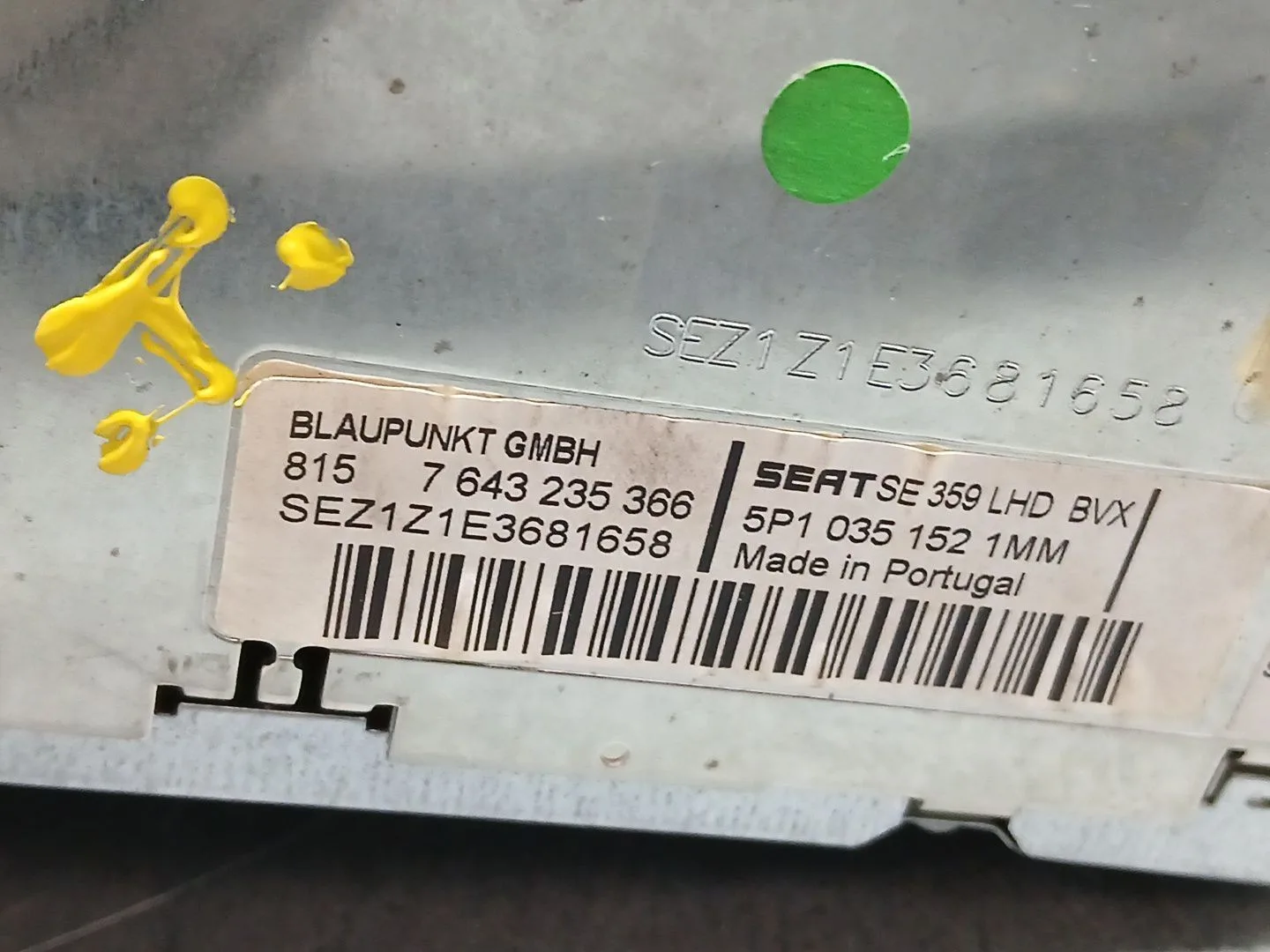 Sistema Audio / Radio Cd para Seat Altea (5P1)