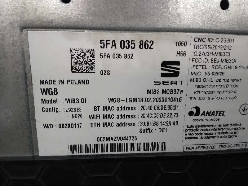 Sistema Navegacion Gps para Seat Leon (Kl1)