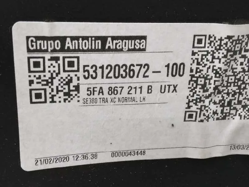 Guarnecido Puerta Trasera Izquierda para Seat Leon (Kl1)